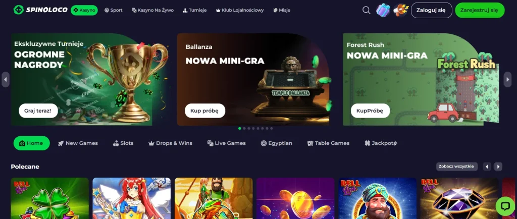 Spinoloco Casino Login natychmiastowy dostęp do konta gracza